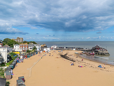 Broadstairs offers a sandy bay with plenty of things to see and do.